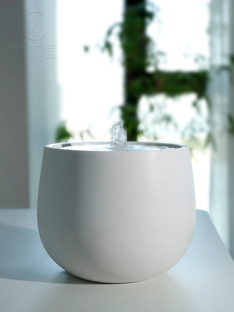 

desktop decoration, fountain water circulation, office and study, modern and simple humidification and air purification