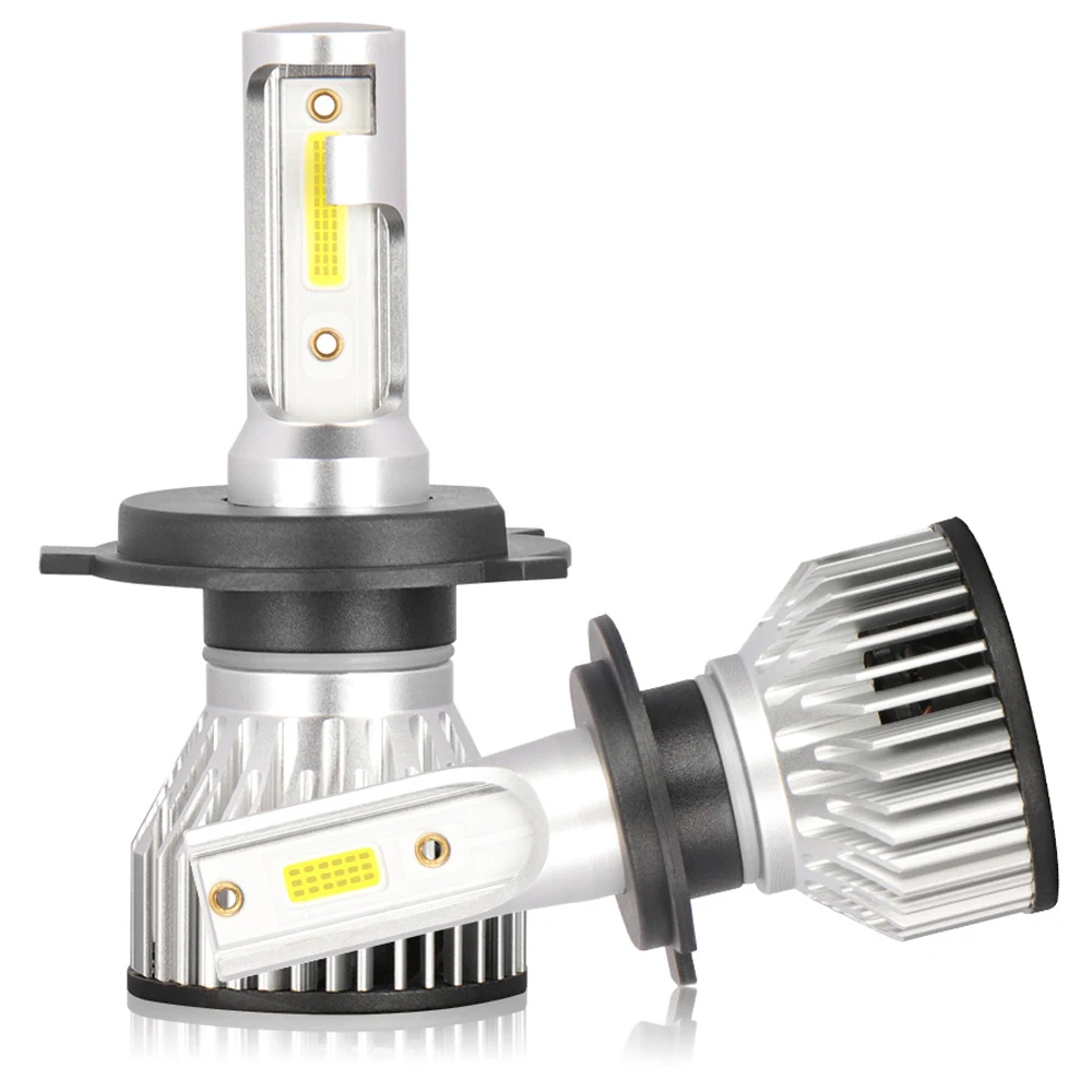 

2Pcs LED Car Headlight H4 H1 H3 H7 H11 H8 H9 H13 9005 9006 9007 Fog Light White Yellow Ice Blue 20000LM 80W Auto Headlamp Bulbs