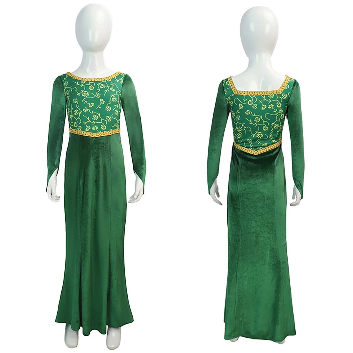 green emerald velvet dress Revealing Renaissance Womens Costume