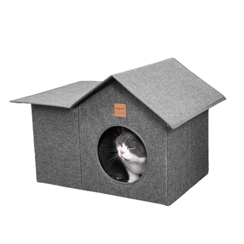 

Pet Supplies Dog Bed Cat Indoor Outdoor House Foldable Kitten Bed Pet House Warm Puppy Bed Pet Cave Bed For Small Medium Cats