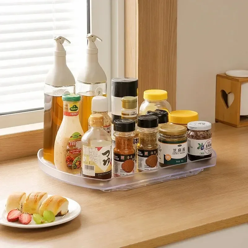 Kitchen Refrigerator Beverage Rotating Storage Box and Rack storage box rotating storage organizer rotating stand