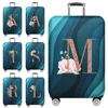 Luggage Covers 18-32inch Protector Travel Luggage Suitcase Protective Cover Stretch Dust Covers Print Rose Gold Letter Series 1