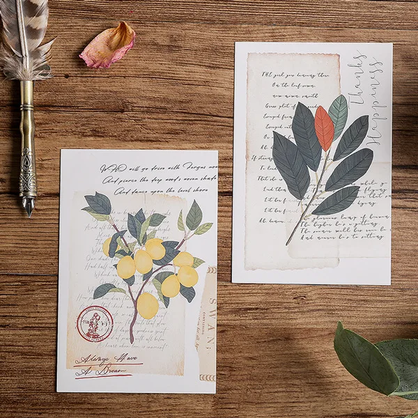 30pcs Poetry About Things Card Multi use Scrapbooking Party Invitation