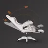 Ergonomic With Lumbar Office Chair Cream Wind Nordic White Relax Gaming Chair Cute Neck Pillow Chaise Bureau Home Furniture 3