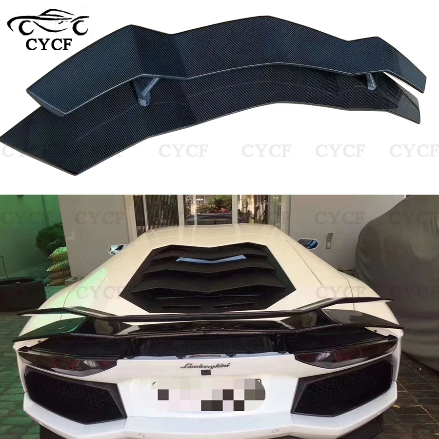 

Высококачественный спойлер из углеродного волокна, хвостовые плавники для Lamborghini автомобиля LP700 720 в, стильный направляющий задний багажник, Комплект крыльев и кузова заднего крыла