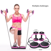 

Home Abdominal Wheel Double Stretch Elastic Resistance Pull Puller Abdominal Muscle Wheel Ab Roller Fitness Device Gym Equipment