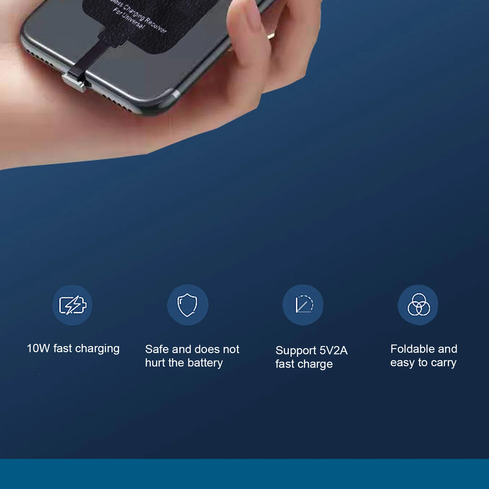 Wireless Charging Receiver 10W Wireless Charging Receiver Type C Interface Wireless Receiver Chip For Mobile Phones