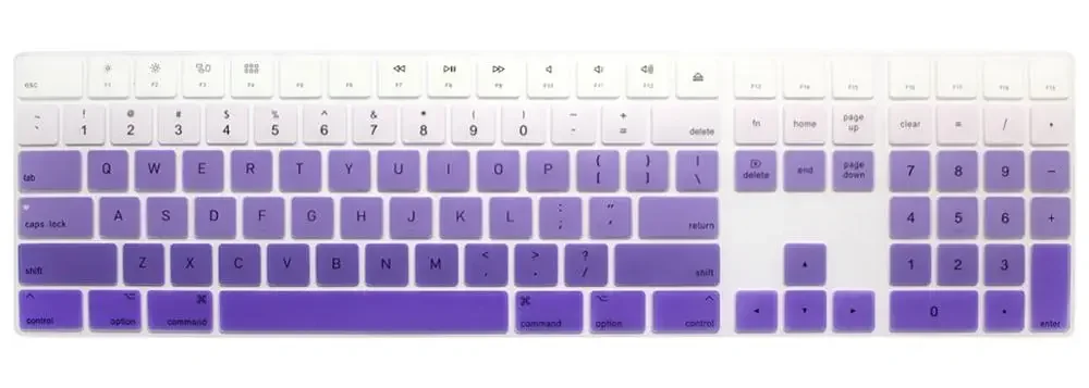 Apple Magic Keyboard Silicone Cover - US English Numeric Pad Edition, Multicolor