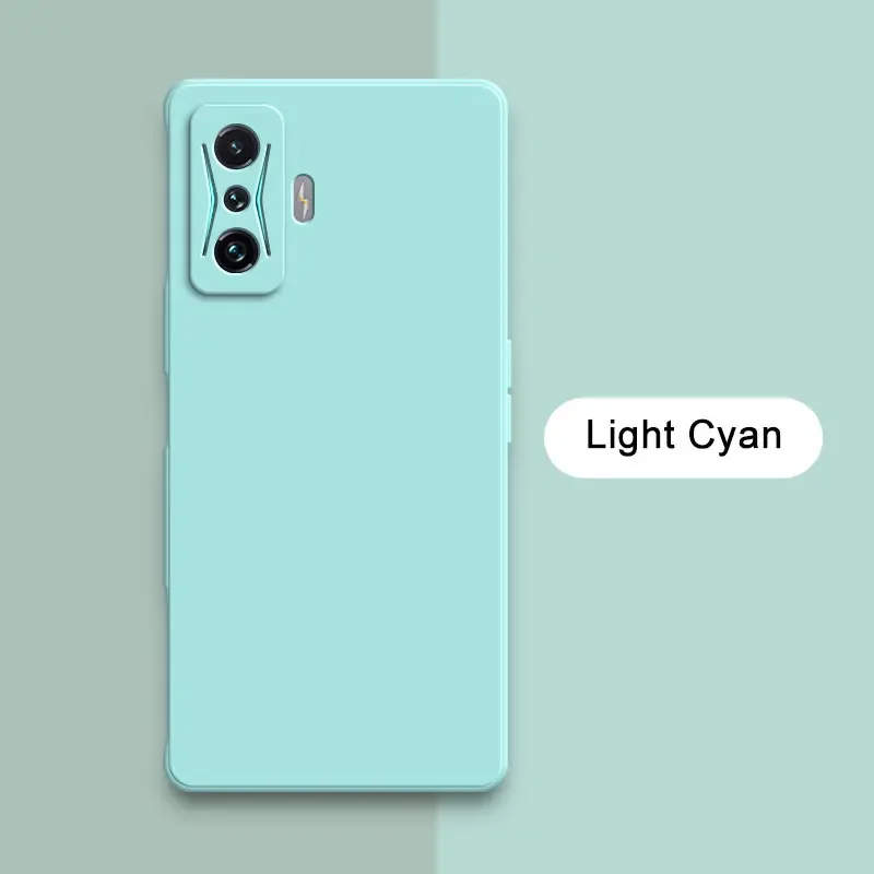 Square Liquid Silicone Full Protective Soft Fashion Phone Case Cover
