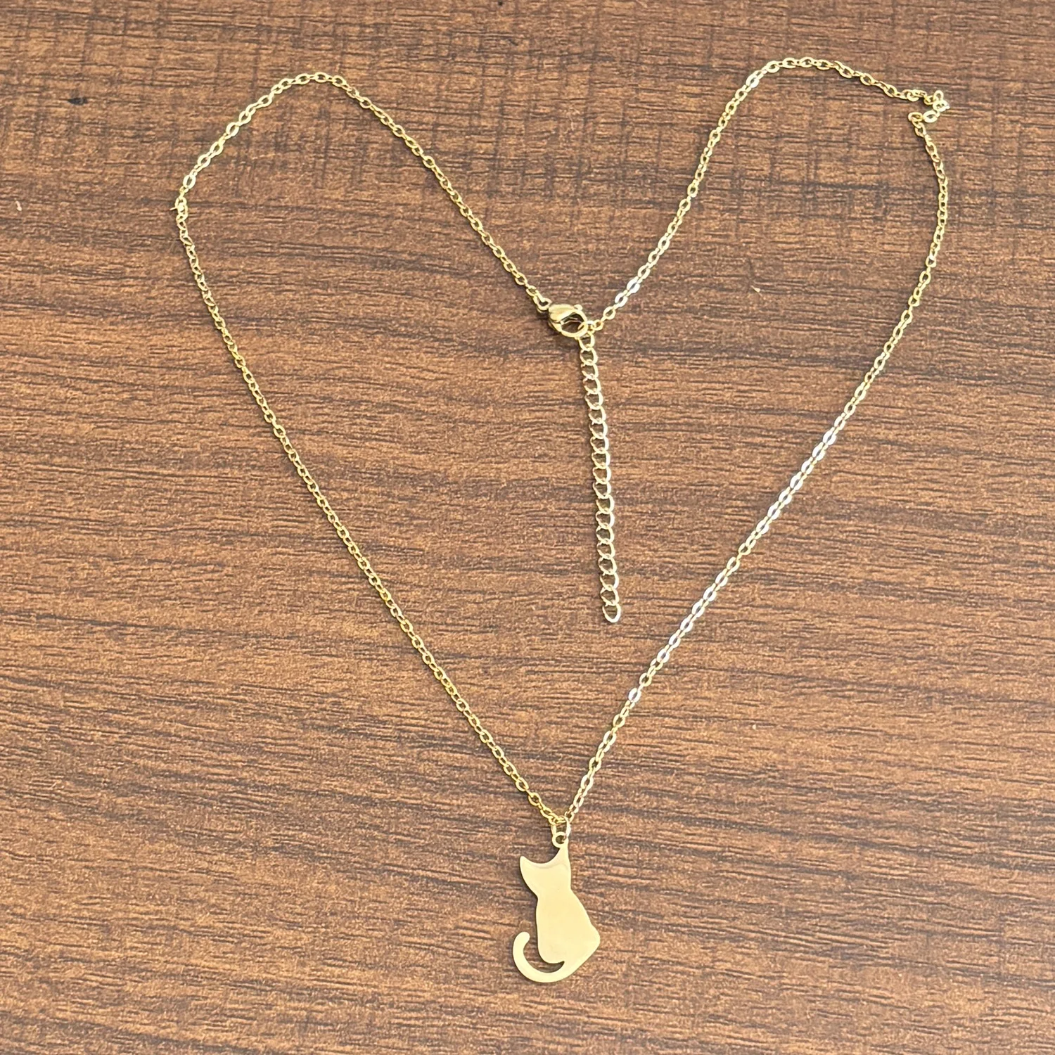 قلادة بدلاية قطة من الفولاذ المقاوم للصدأ للنساء ،...