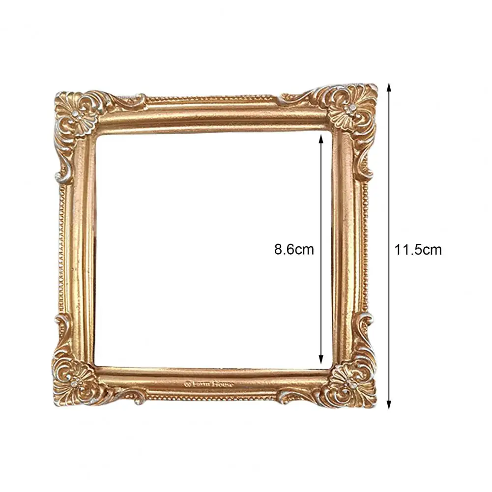 Retro Resin Photo Frame Nordic Style Embossment Handmade Photo Backdrop INS Mini Picture Display Stand Photography Prop images - 6