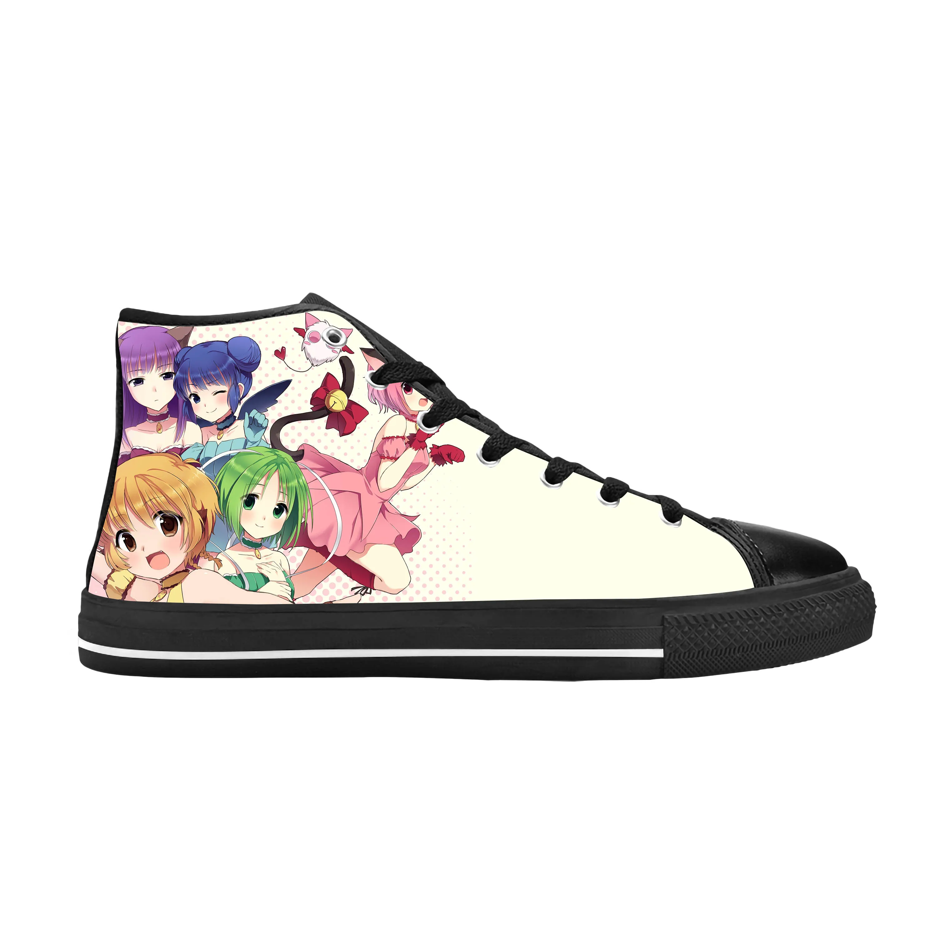 Tokyo Mew Mew Japanese Anime Cartoon Manga Comic Casual Cloth Shoes High Top Comfortable Breathable 3D Print Men Women Sneakers