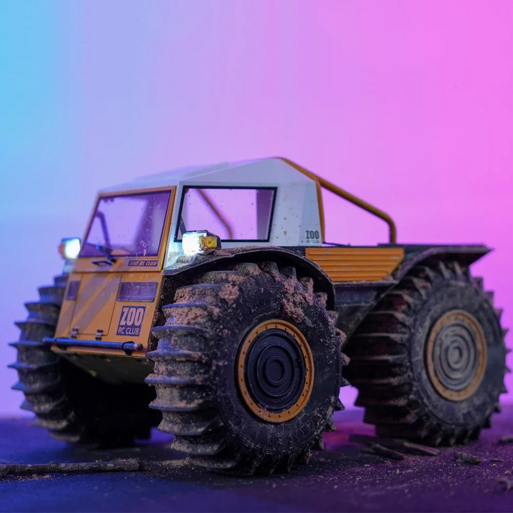 In Stock Kingkong RC Car 1/10 All-terrain Off-road Vehicle Amphibious Professional Climbing Car KIT Model D-E077 3