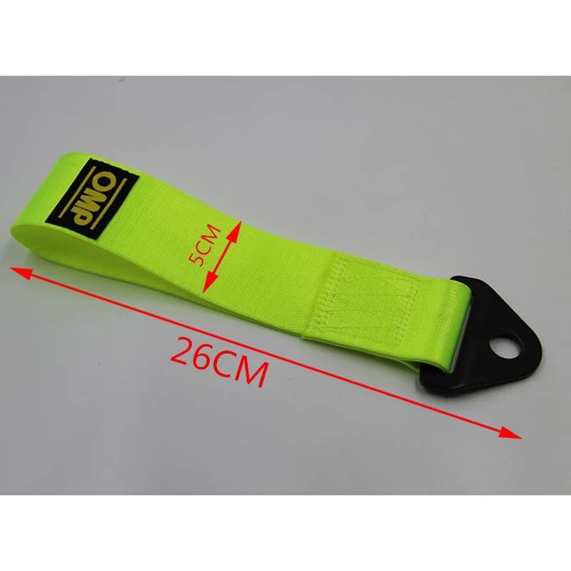 Universal 28cm High-Strength Nylon Tow Strap Car Racing Tow Ropes Auto Trailer Ropes Bumper Trailer Max 2T Towing Strap With Nut car tow cable,car towing rope,trailer breakaway rope