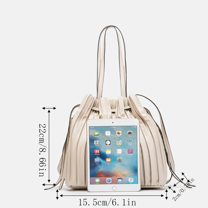 New Luxury Designer Women's Bag Lightweight Shoulder Bag Wrinkled Solid Color Leather Crossbody Bag For Women