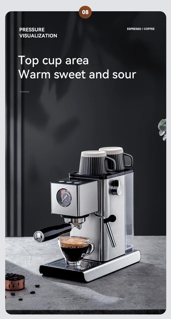 KONKA-cafetera automática italiana para el hogar, máquina de café Espresso,  cápsula de café Latte y café en polvo - AliExpress