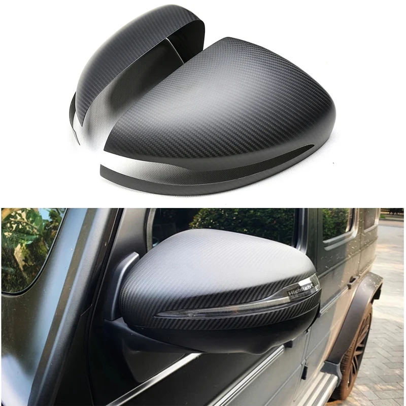 

Dry Carbon Fiber Side Mirror Cover Caps Fit for Mercedes Benz G Class W464 G500 G550 G63 AMG 2019 2020