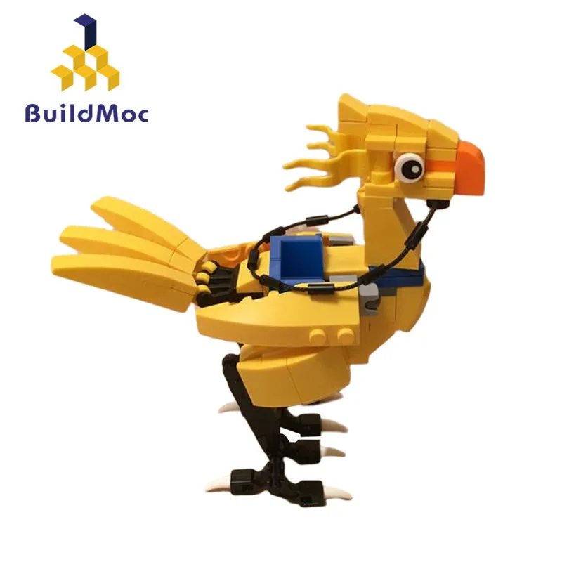 

Buildmoc Animals Final Fantasy Chocobo Bird MOC Set Building Blocks Toys for Children DIY Animal Toy Kids Gifts 110PCS Bricks