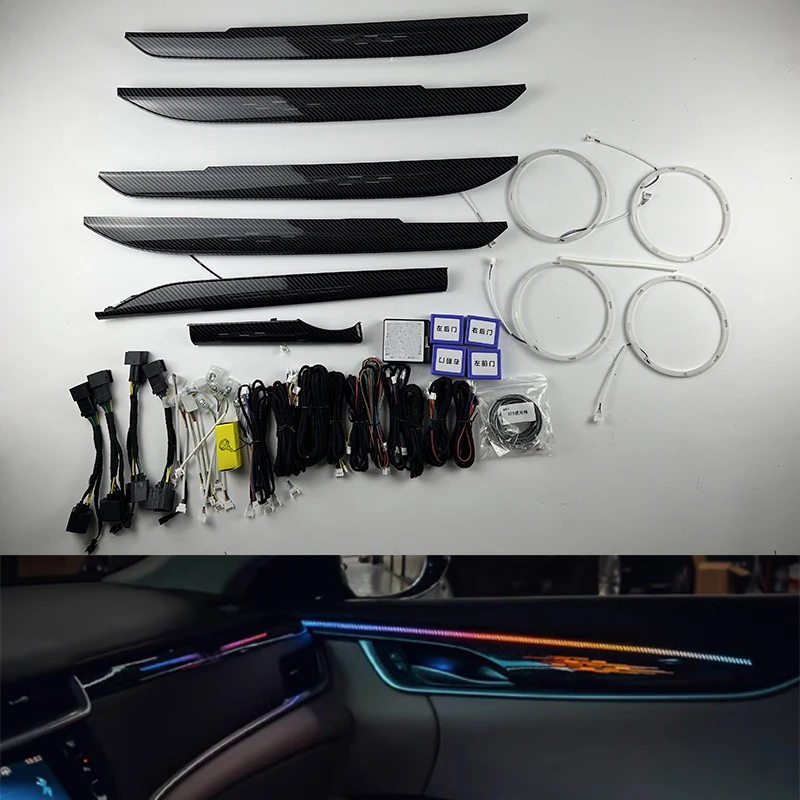 

Fit for Cadillac XT4 XTS 2013-2022 Interior Lights RGB Mold Dynamic Illusion Atmosphere Lights Car Interior Accessories