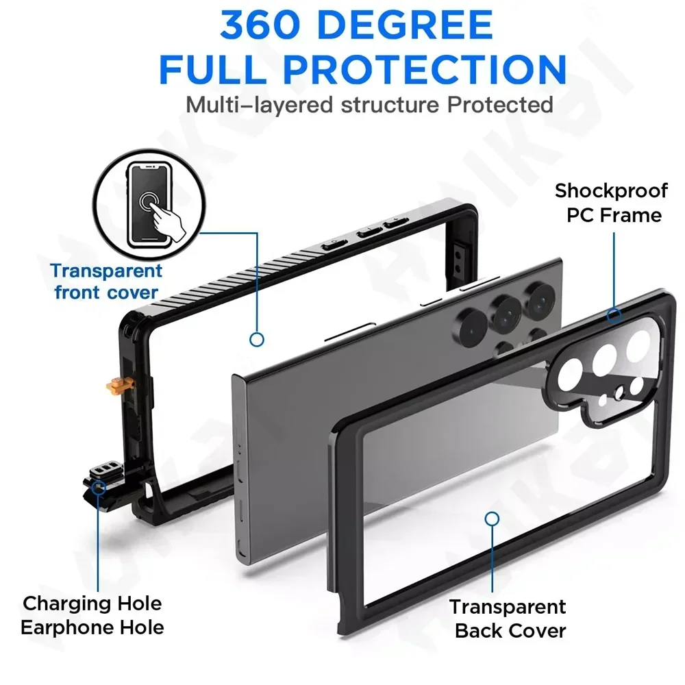 Ultimate IP68 Waterproof and Shockproof Phone Case - Durable Swim & Outdoor Protection Cover