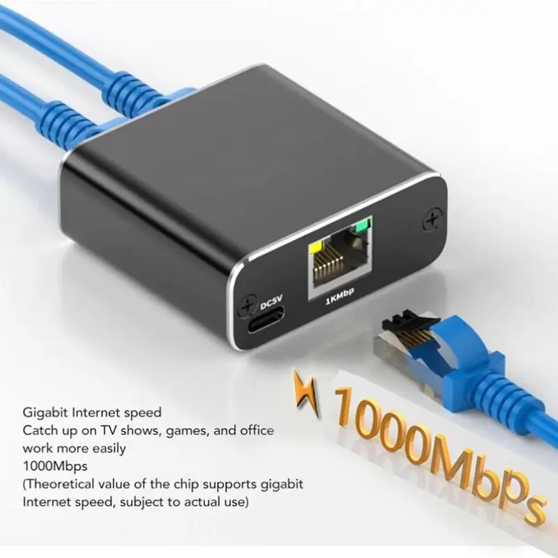 1 IN 2 OUT 네트워크 분배기 1000Mbps RJ45 어댑터 기가비트 변환기 인터넷 이더넷 8P8C 확장 플러그 연장기