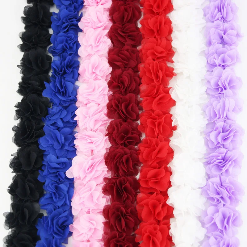 Chiffon Mesh Lace Fabric Webbing Party Decoration Flower Diy Gift Ribbons Crafts Non-woven Fabrics Base