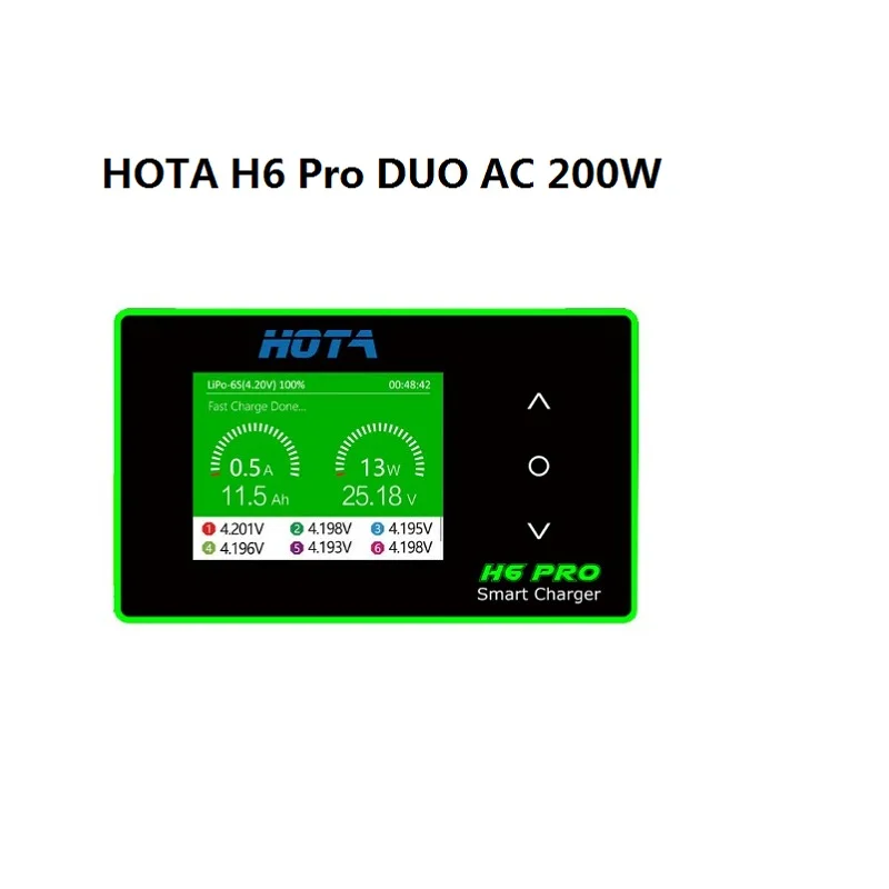 HOTA H6 Pro DUO AC 200W DC 700W 26A Battery Balance Charger for 1-6S Lithium Battery RC Car Climbing Car RC Model thumbnail 2