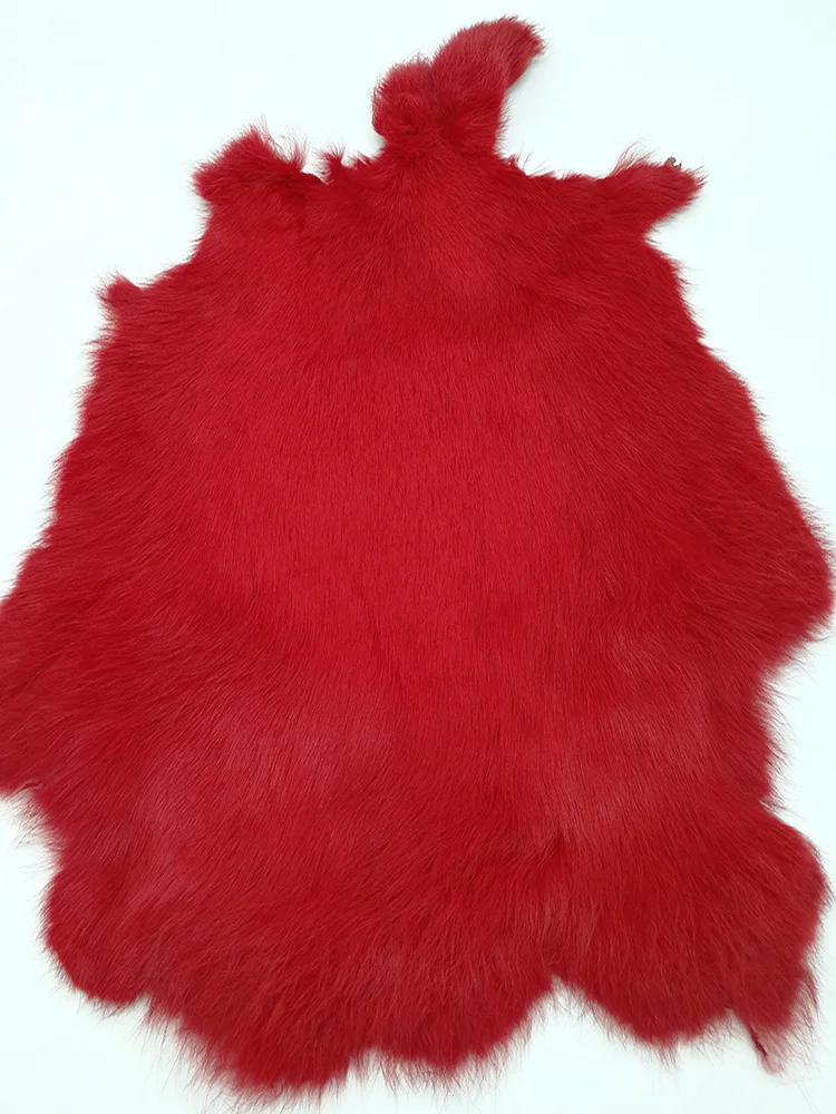 whole rabbit skin rabbit fur bag, phone case, clothes, cuffs, accessories, lion head cotton doll, otter rabbit fur material 2