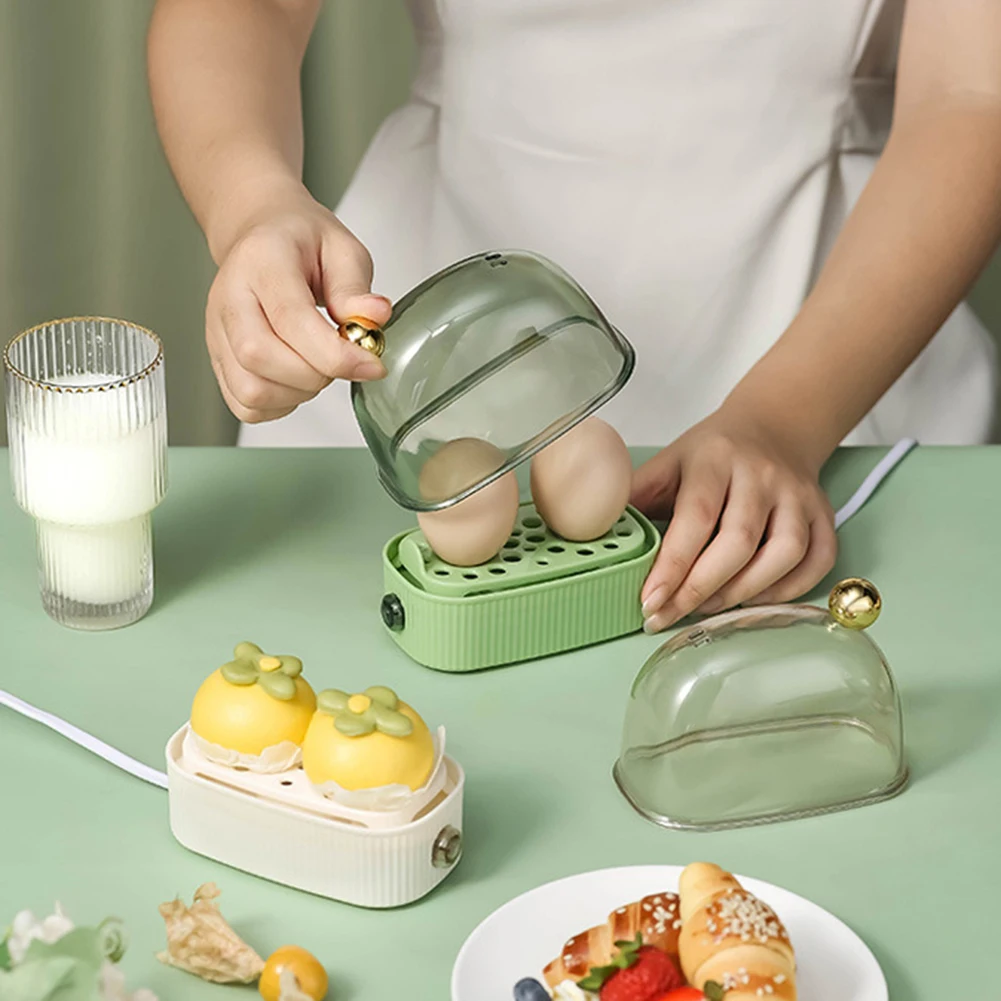 120W 220V Electric Egg cooker Egg poacher Portable Food Steamer Mini Breakfast Machine 2 Eggs Automatic Power Off