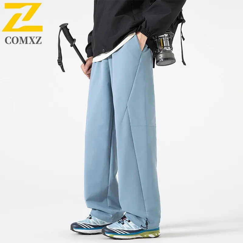 COMXZ 2025 Autumn Unisex Pants American style Classic Seam Sweatpant Fit Trendy Streetwear Loose Casual outdoor sports Trousers