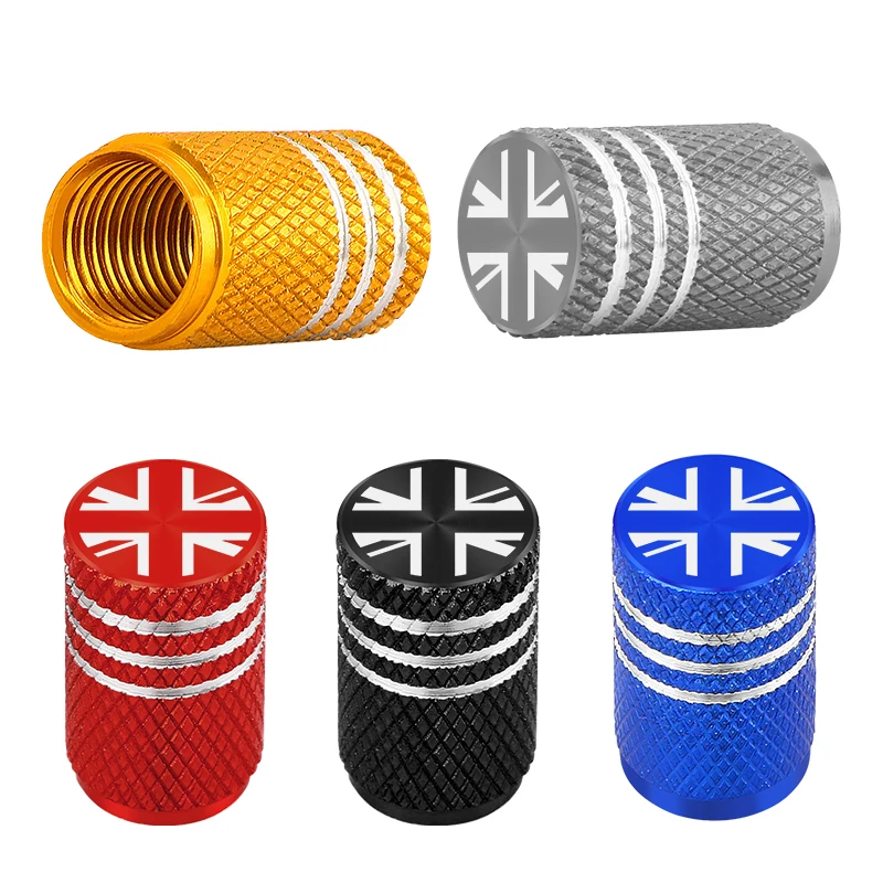 5pcs Car Valve Cap Wheel Tire Valve Caps Cover With Auto Emblem For