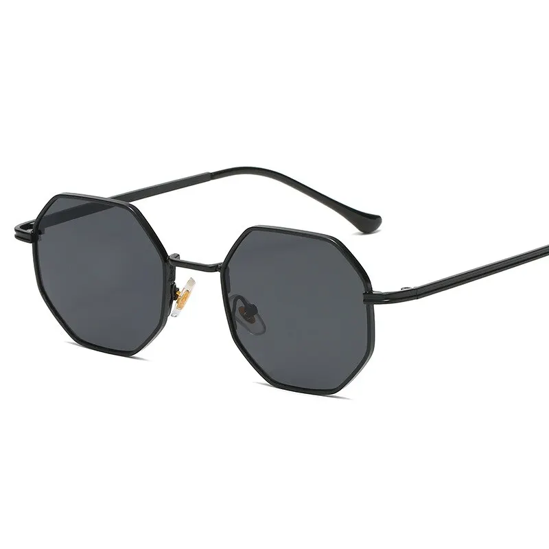 Polygonal Metal Sunglasses Retro Ladies Glasses Classic Trend Driving Travel Eyewear Uv400 metal sunglasses