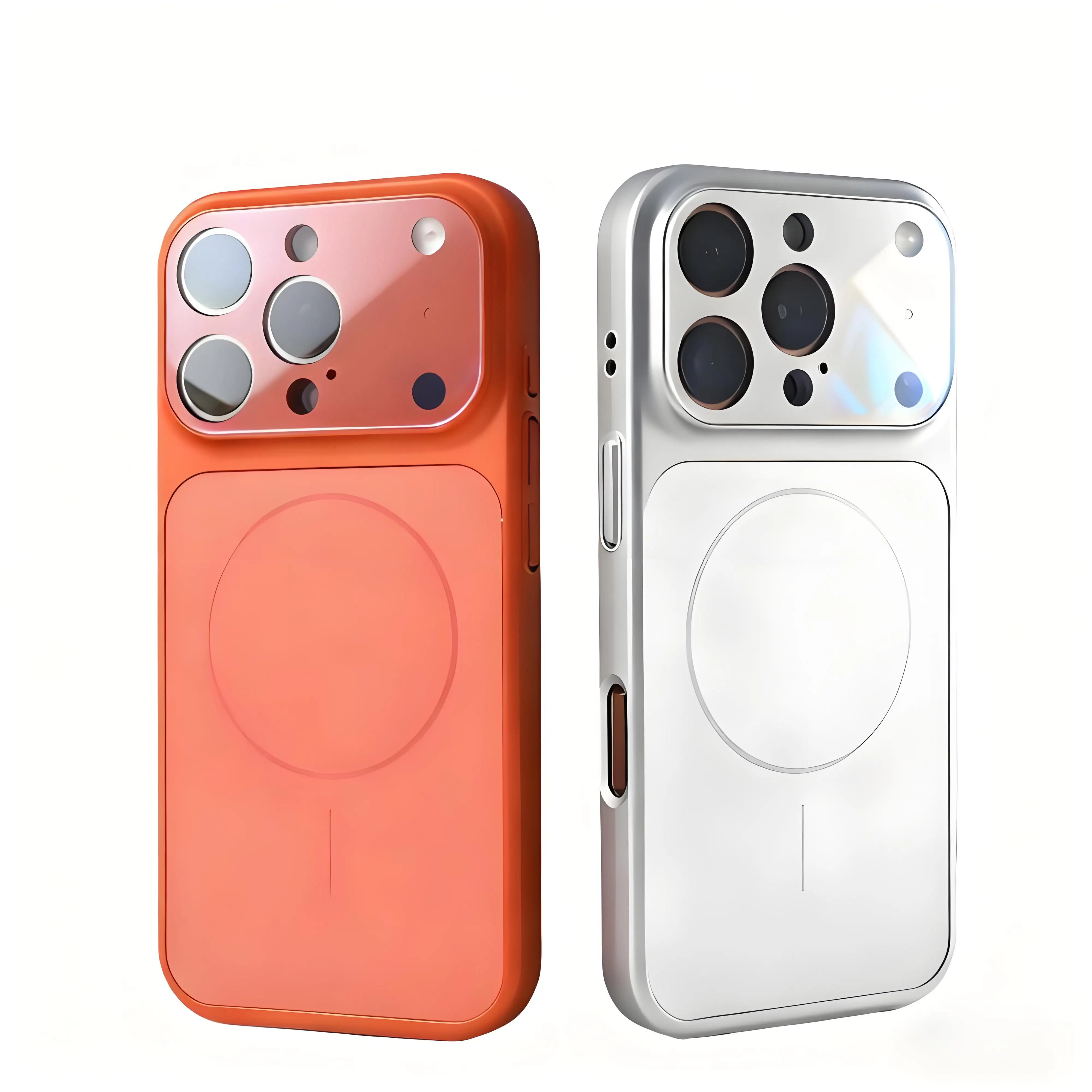 Premium Matte Nano Glass Magnetic Phone Case with Wireless Charging Capability