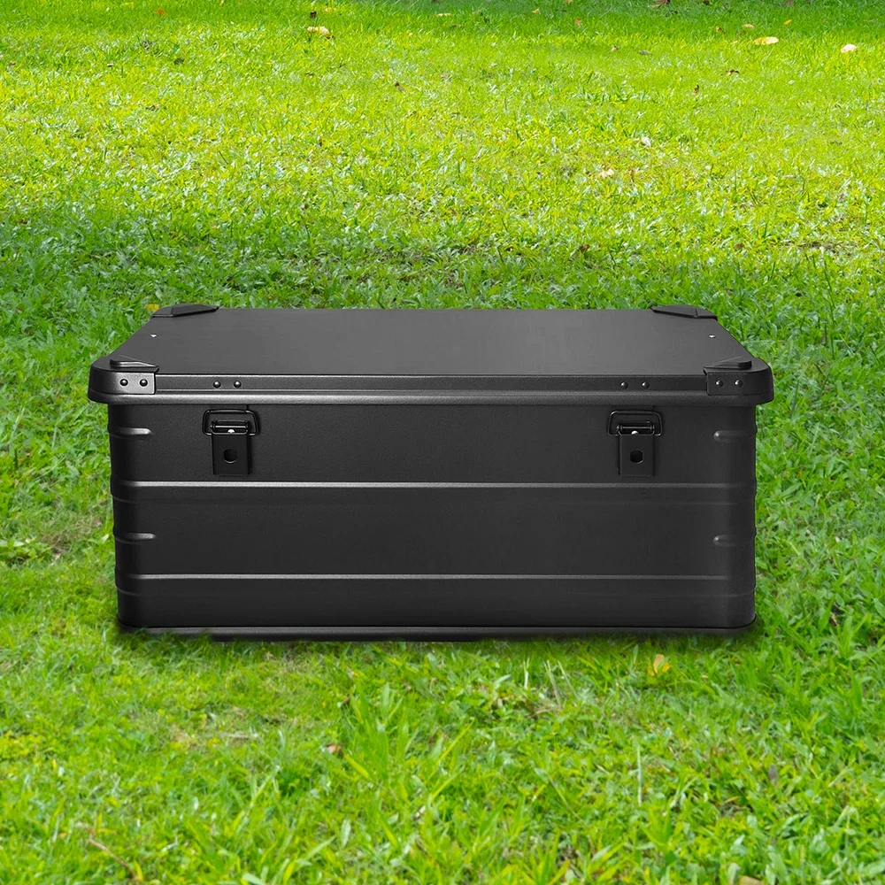 Built for outdoor adventure and everyday durability, this Aluminum Alloy Travel Storage Box is your all-in-one solution for secure, rugged storage. Crafted from high-quality aluminum alloy and finished in sleek black, it offers long-lasting performance fo 3