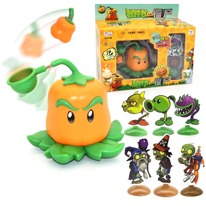 New Plants Vs Zombies 2 Pepper-pult Chili Pitcher Toy Set Pull