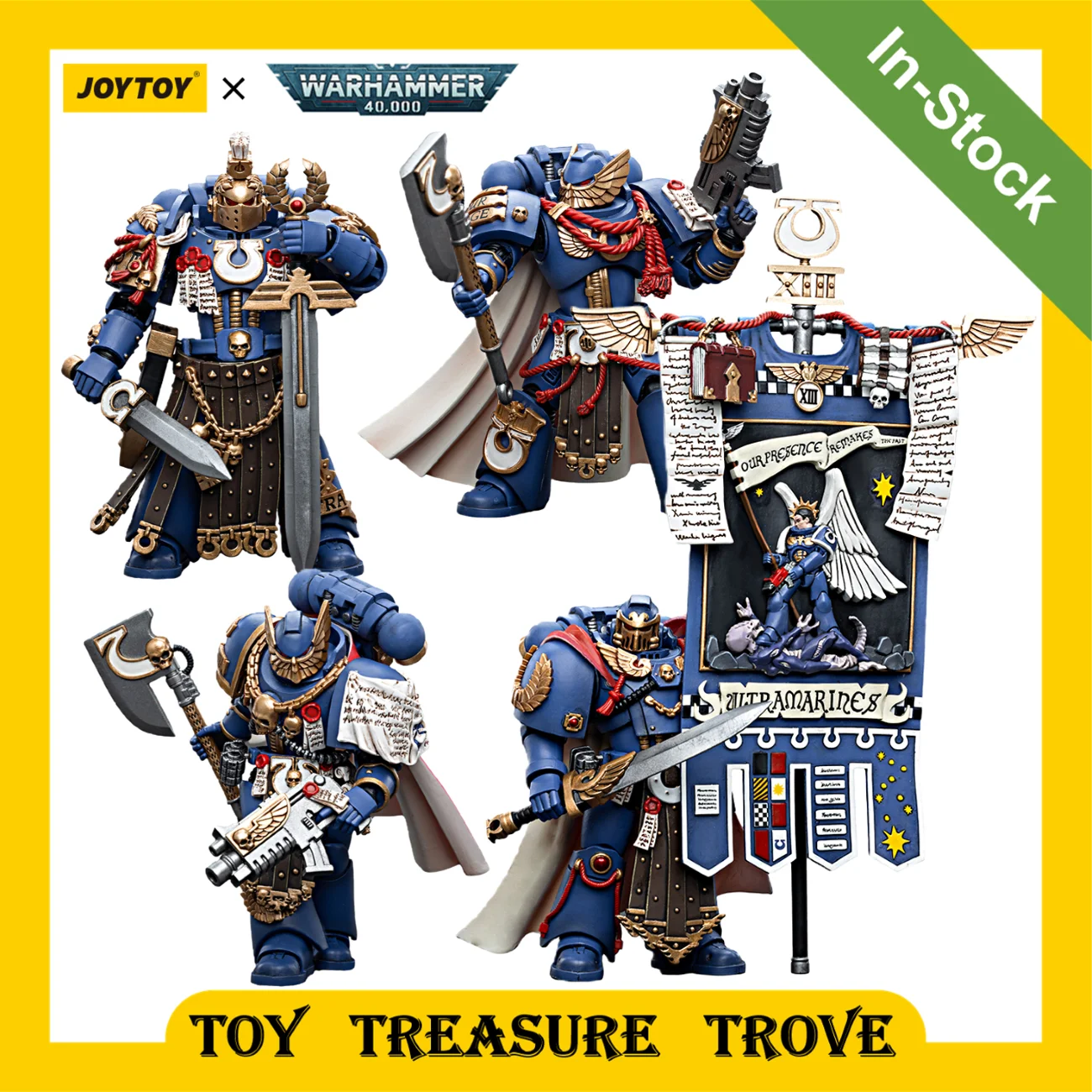 

[In-Stock] JOYTOY Warhammer 40k 1/18 Action Figure Ultramarines Victrix Honour Guard Chapter Champion Anime Military Model