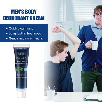 Men's Body Deodorant Cream 72-Hour Odor Control Quick Clean Long-Lasting Freshness Gentle Non-Irritating Moisturizing Skin Care 1
