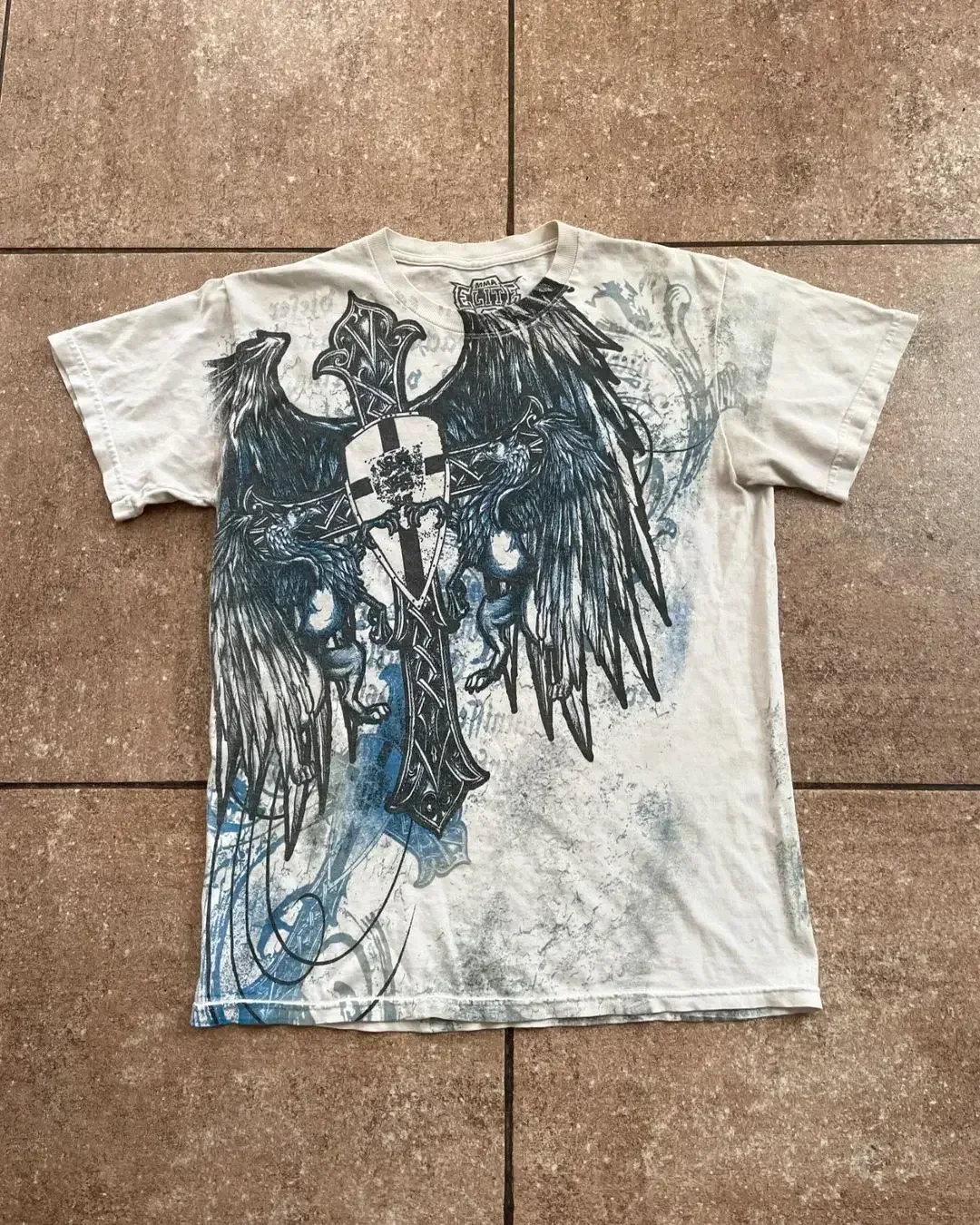 Y2k Affliction T-shirt Harajuku Hip Hop Round Neck Oversized T Shirt Men Women Short Sleeved Goth Clothing Children Tops