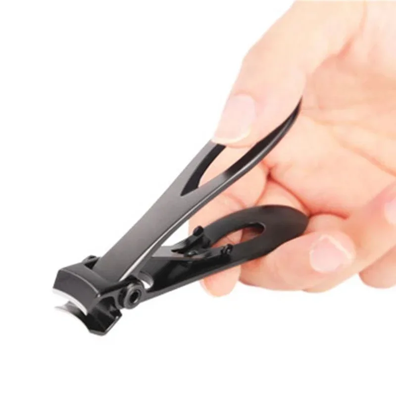 2PCS Large Opening Nail Clippers Thick Nail Trimmer Stainless Steel Professional Large Opening Tool Silver