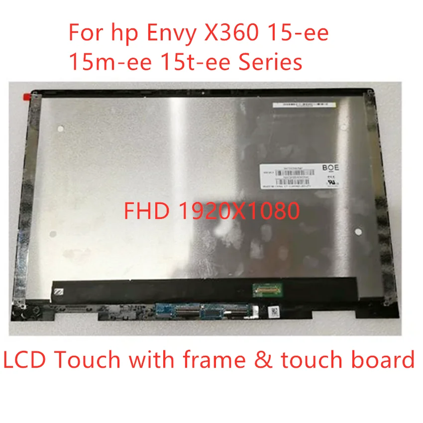 

15.6" FHD LCD LED Touch Screen Digitizer Assembly 1920*1080 For hp Envy X360 15-ee 15m-ee 15t-ee Series L93183-001 L93181-001