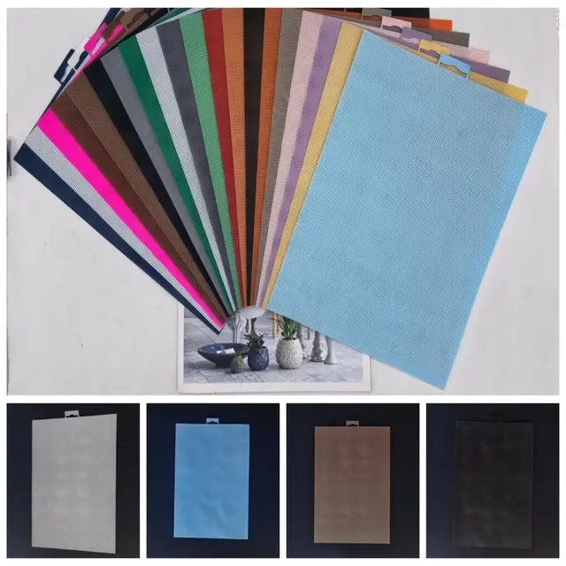 Toile Brodée Faite à la Main au Point de Croix, Tissu en Plastique, 14ct, 28x21cm 2