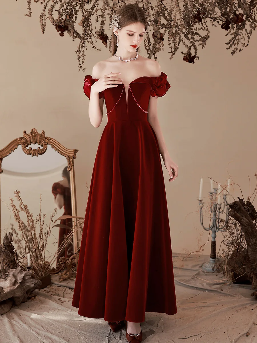 Elegant Long Burgundy Lace Prom, Burgundy Lace Formal, Wine Red Lace E –  BIZTUNNEL