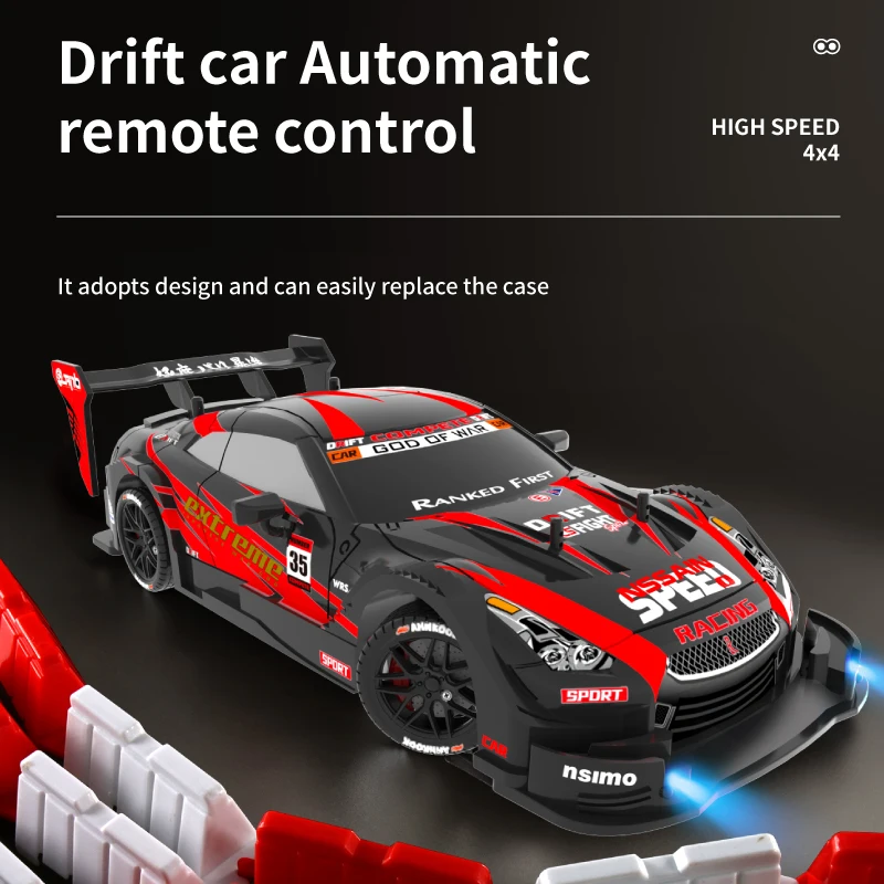 Quality FineRc car Up to 70 mph remote control four-wheel drive drift racing high-speed race Gtr model play rc truck  rc1/16 2
