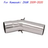 Escape Motorcycle Middle Connect Tube Mid Link Pipe Stainless Steel Exhaust System Modified For Kawasaki ZX6R 2009-2020