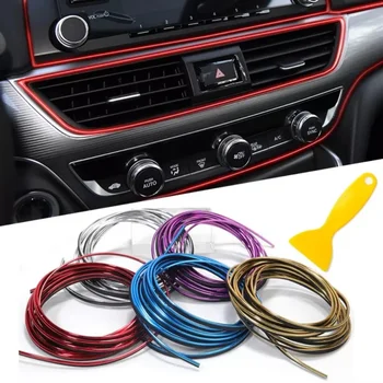Decorazione per modanatura auto Strisce flessibili Modanature interne per auto Copertura per auto Trim Cruscotto Porta Edgein Car-styling