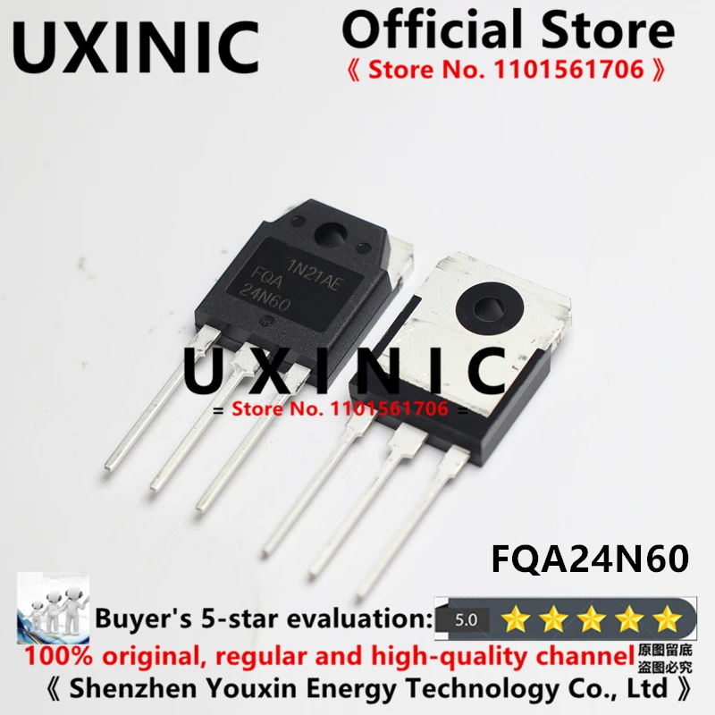 

UXINIC 100% новый импортный оригинальный FQA24N60 24N60 TO-247 FET MOS 24A 600V