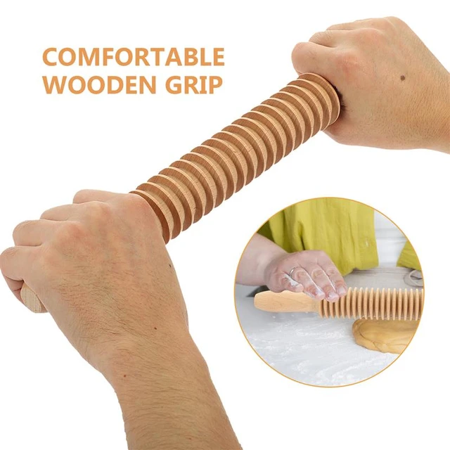 Pappardelle Pasta Maker Kit, Wooden Pasta Rolling Pin, Made in Italy