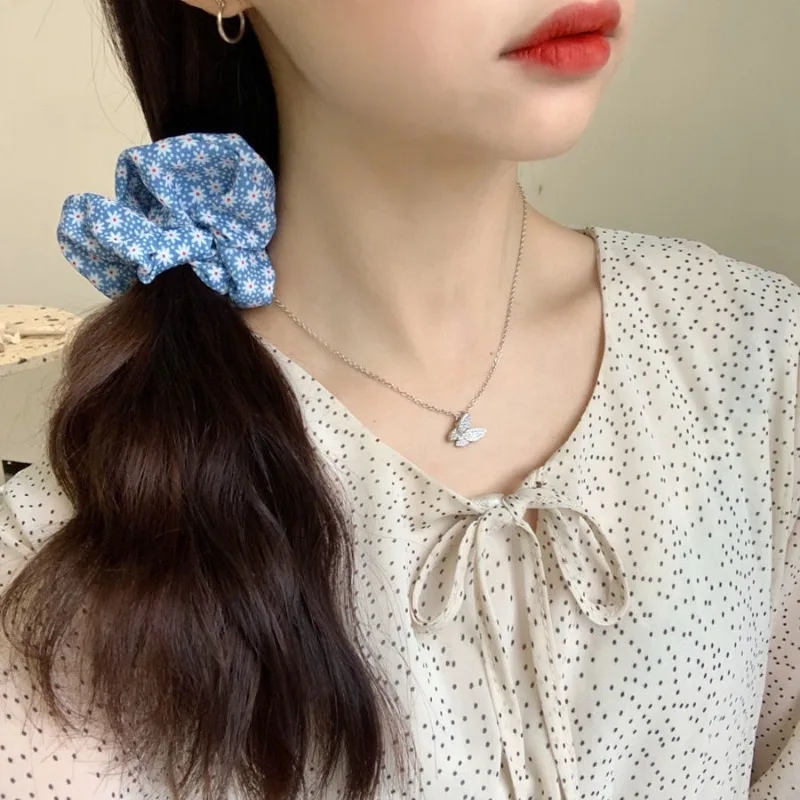 대장 머리띠 여성 한국어 버전 학생 신선한 머리띠 간단한 체크 무늬 롤빵 머리띠 포니 테일 머리띠