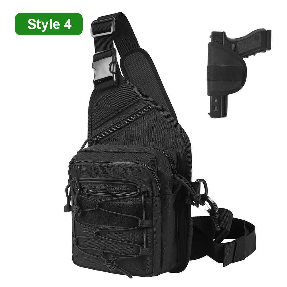 Taktische Umhängetasche Mit Verstecktem Holster - 1000D Nylon Für Pistolen & Ausrüstung