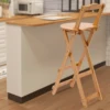 Garden Bar Chairs Set Stool Counter Height Dining Set for Kitchen Beach Load-capacity About 90kg 1